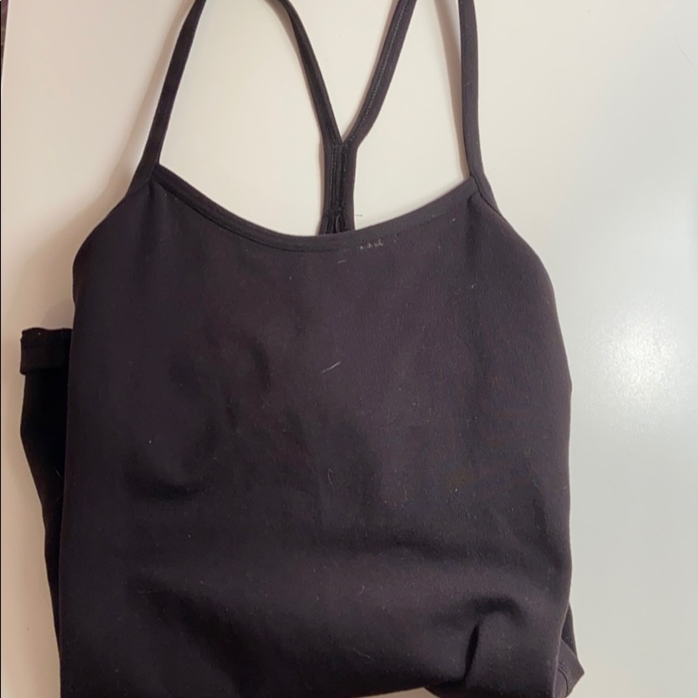 Lululemon black tank top size 2